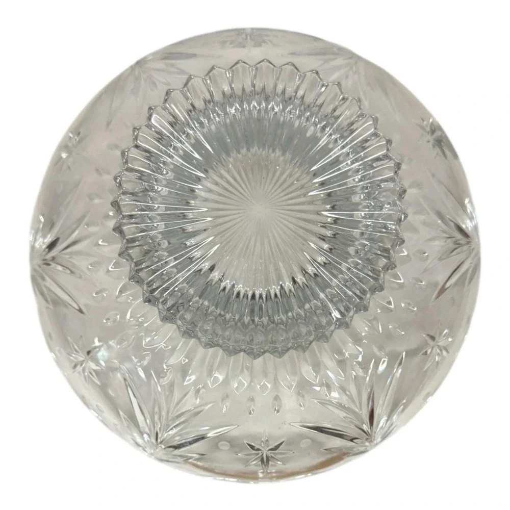 Celebrations by Mikasa Crystal Glass Bowl Footed Christmas Night  Collection 10